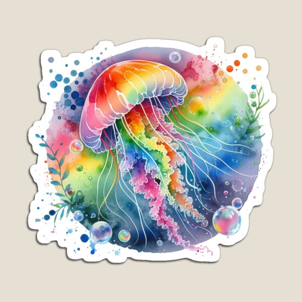 Item preview, Jellyfish Watercolor designed and sold by Azrora.