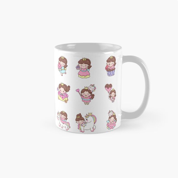 Item preview, happy little girl with candy and her unicorn designed and sold by huape.