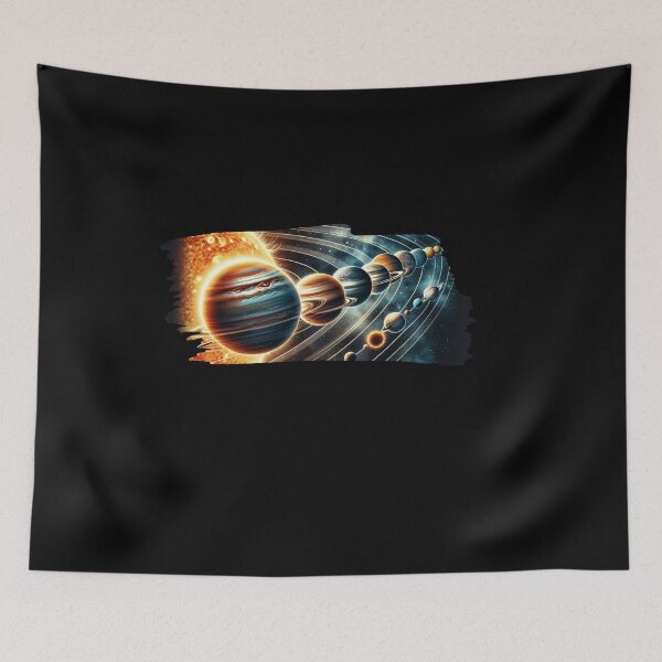 Item preview,  "Cosmic Harmony - Solar System Alignment" designed and sold by ChromaticBlend.