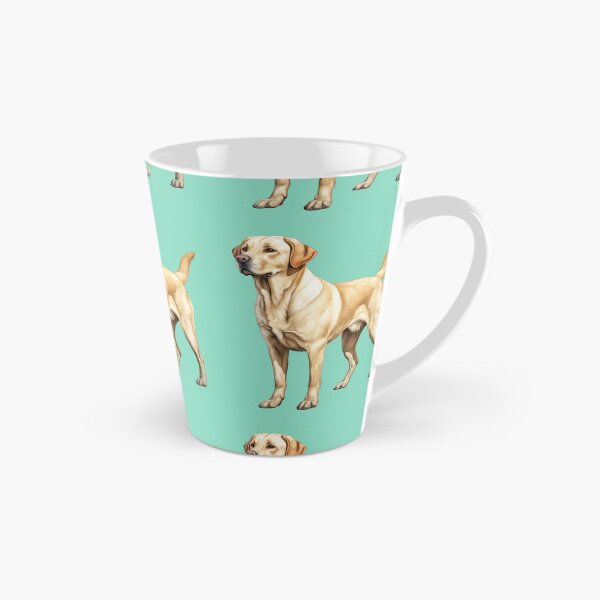 Item preview, Vigilant Yellow Labrador Standing Attentively Illustration designed and sold by solrevolver.
