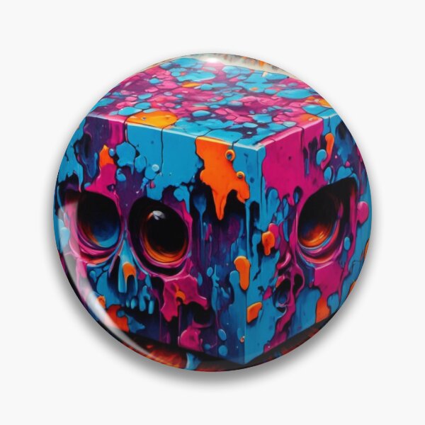 Item preview, Color skull cube designed and sold by bravomodels.