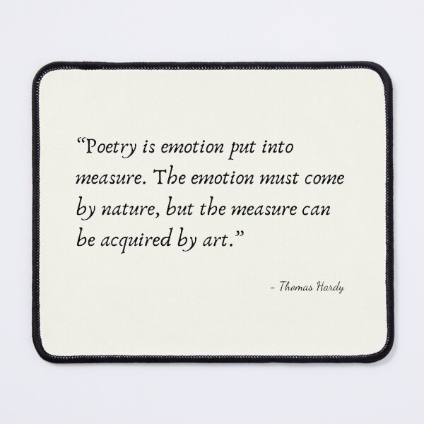 Item preview, A Quote about Poetry by Thomas Hardy designed and sold by Poemit.