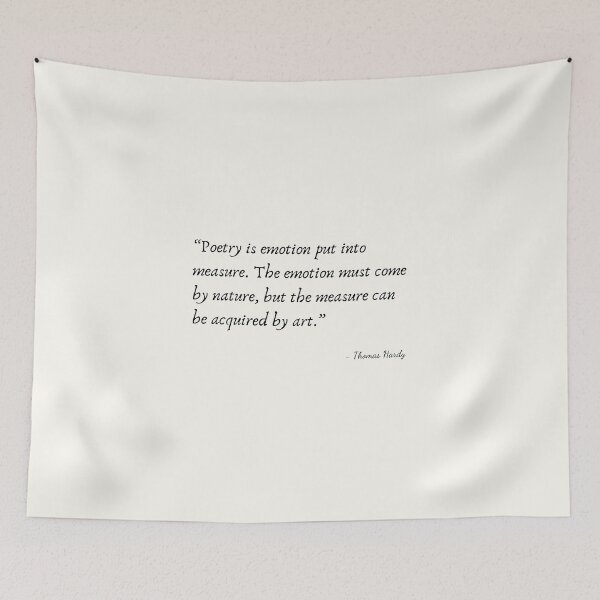 Item preview, A Quote about Poetry by Thomas Hardy designed and sold by Poemit.