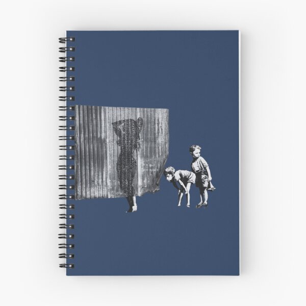 Item preview, Banksy Peeping Girl Shower designed and sold by QuirkByLgnatius.