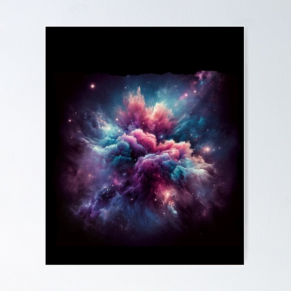 Item preview, "Interstellar Clouds - Vibrant Cosmic Nebula" designed and sold by ChromaticBlend.