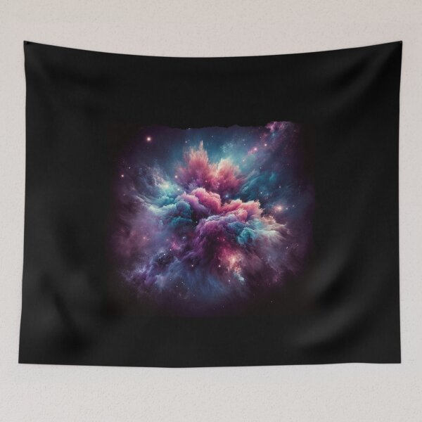 Item preview, "Interstellar Clouds - Vibrant Cosmic Nebula" designed and sold by ChromaticBlend.