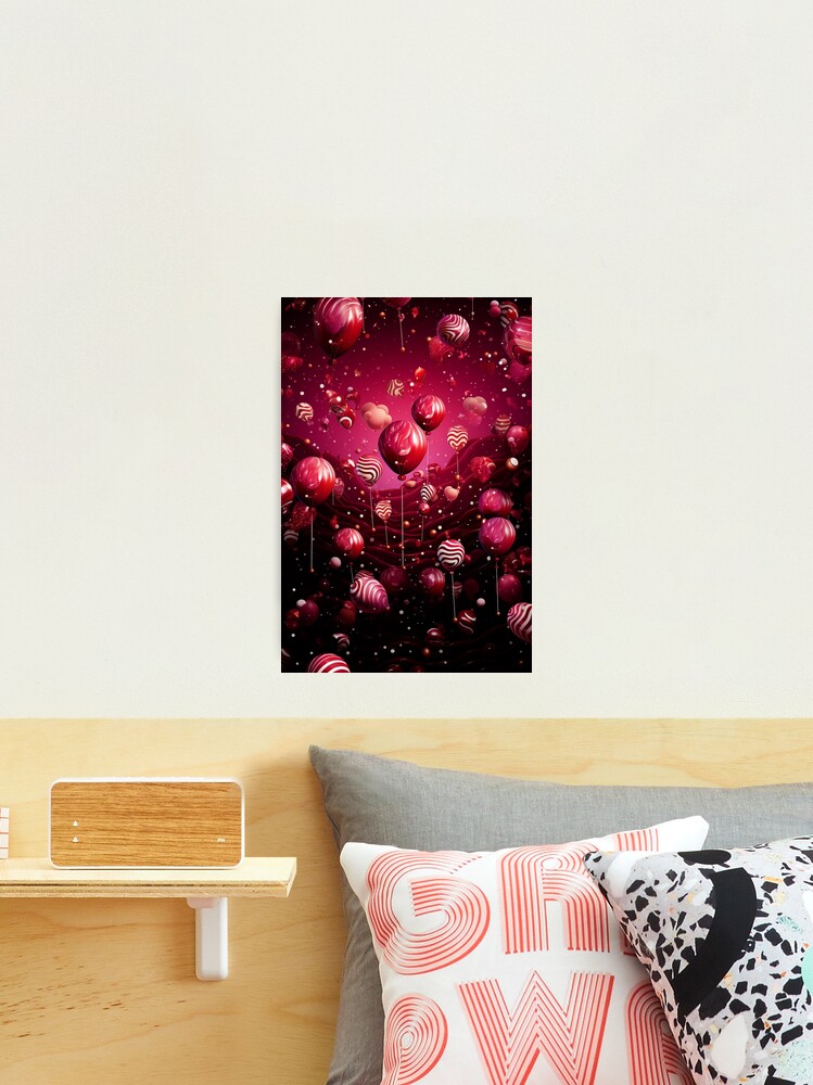 Thumbnail 1 of 3, Photographic Print, burgundy festive designed and sold by shinypeace.