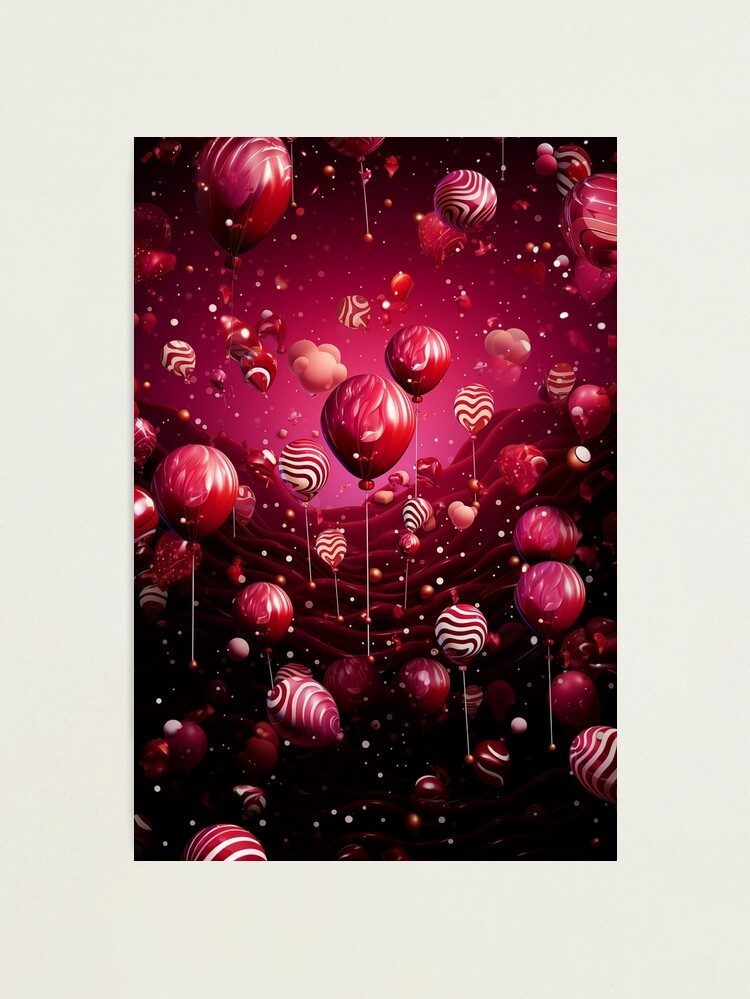 Thumbnail 2 of 3, Photographic Print, burgundy festive designed and sold by shinypeace.