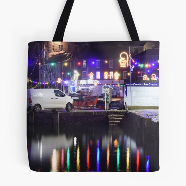 Item preview, Mevagissey Harbour at Christmas designed and sold by DMHotchin.