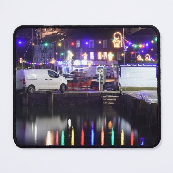 Item preview, Mevagissey Harbour at Christmas designed and sold by DMHotchin.