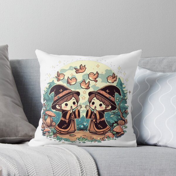 Item preview, Twin Druids Calling Forth Birds From The Forest In A Starry Night designed and sold by İlker Berk Ergan.
