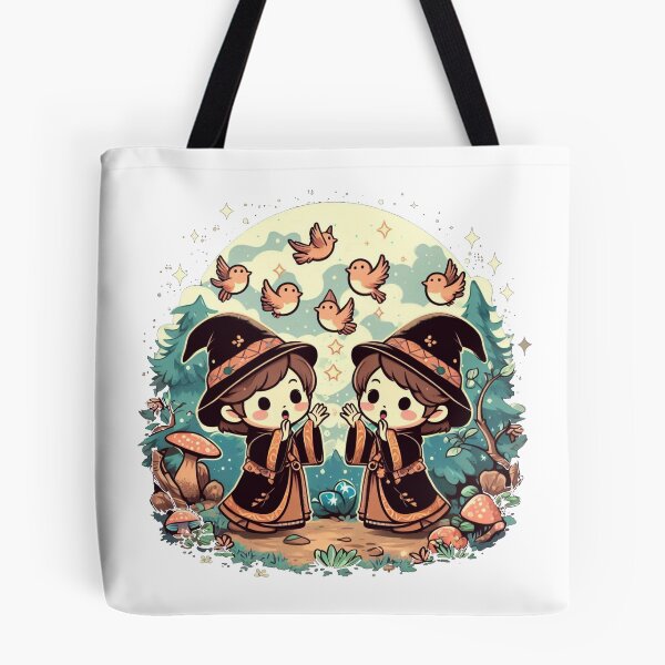Item preview, Twin Druids Calling Forth Birds From The Forest In A Starry Night designed and sold by İlker Berk Ergan.