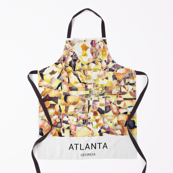 Item preview, Atlanta Georgia Named City Map - Golden Yellow designed and sold by StylishStacks.
