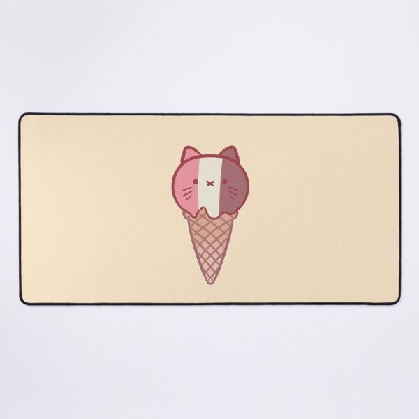 Item preview, Ice cream cat illustration designed and sold by Mayarart.