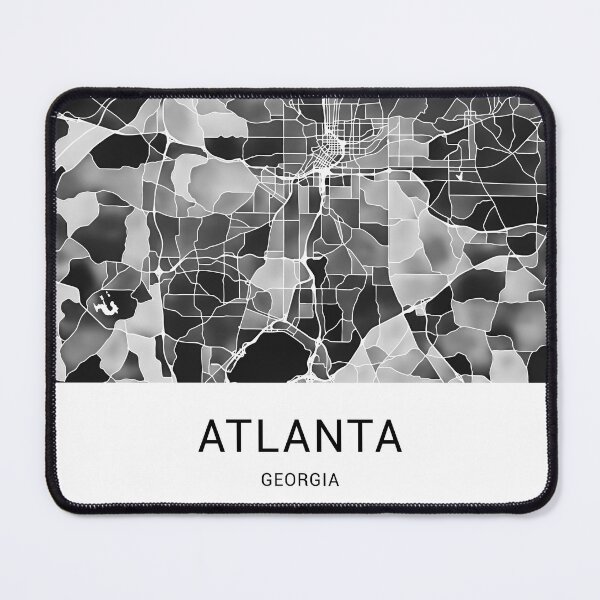 Item preview, Atlanta Georgia Named City Map - Black and White designed and sold by StylishStacks.