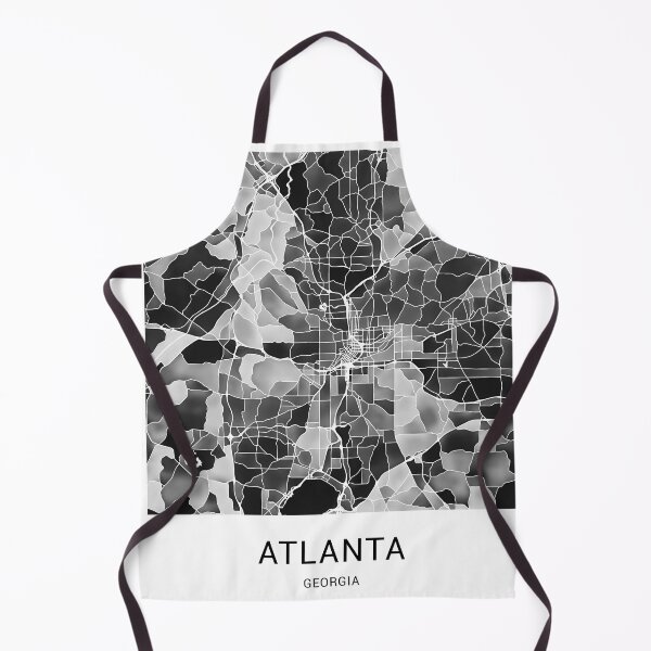 Item preview, Atlanta Georgia Named City Map - Black and White designed and sold by StylishStacks.