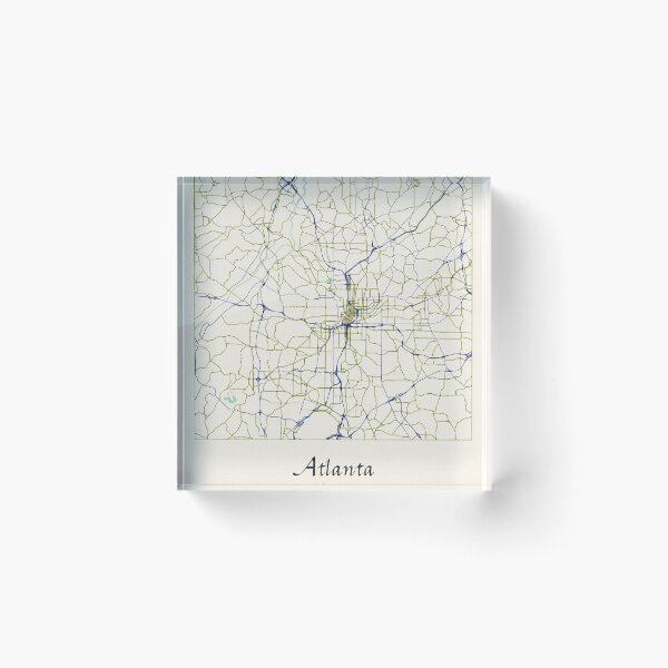Item preview, Atlanta Georgia Named City Map - Hand-Drawn designed and sold by StylishStacks.
