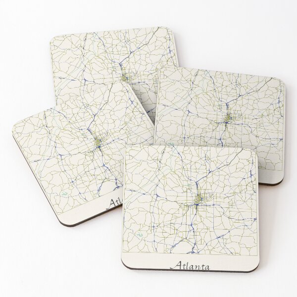 Item preview, Atlanta Georgia Named City Map - Hand-Drawn designed and sold by StylishStacks.