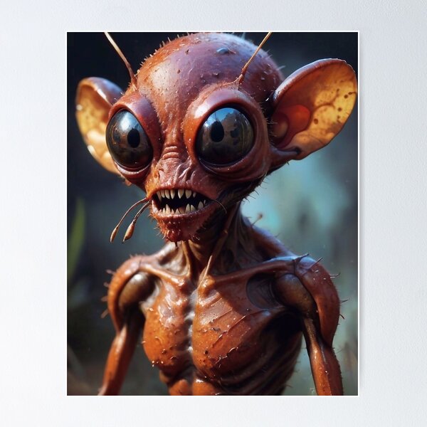 Item preview, The Alien Fire Ant designed and sold by TheArtOfPat.