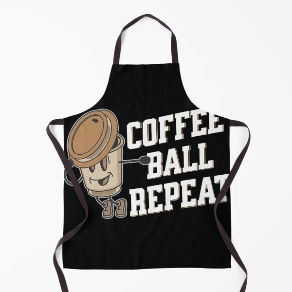 Item preview, Coffee ball Repeat, funny coffee inspired sport designed and sold by Merchattack.