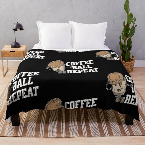 Item preview, Coffee ball Repeat, funny coffee inspired sport designed and sold by Merchattack.