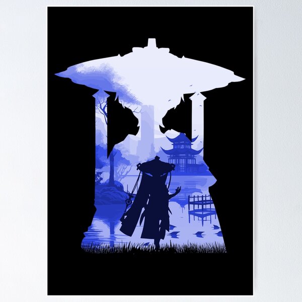 Item preview, Genshin Impact - Scaramouche *Negative Illusion* designed and sold by MyRetroArt.