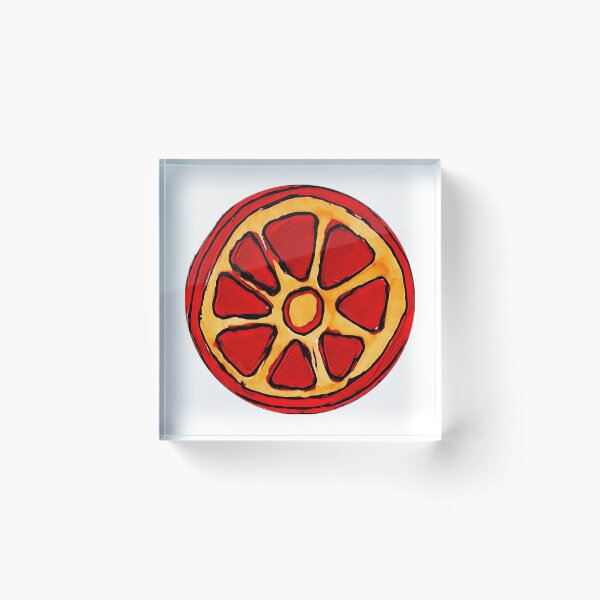 Item preview, Retro Orange orange slice designed and sold by FlossOrFi.
