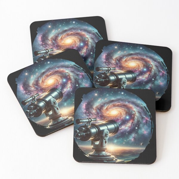 Item preview, "Stargazer's Window - Telescope Gazing into the Galaxy" designed and sold by ChromaticBlend.