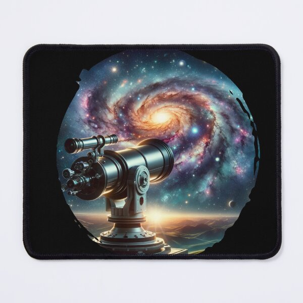 Item preview, "Stargazer's Window - Telescope Gazing into the Galaxy" designed and sold by ChromaticBlend.
