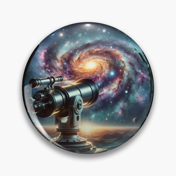 Item preview, "Stargazer's Window - Telescope Gazing into the Galaxy" designed and sold by ChromaticBlend.