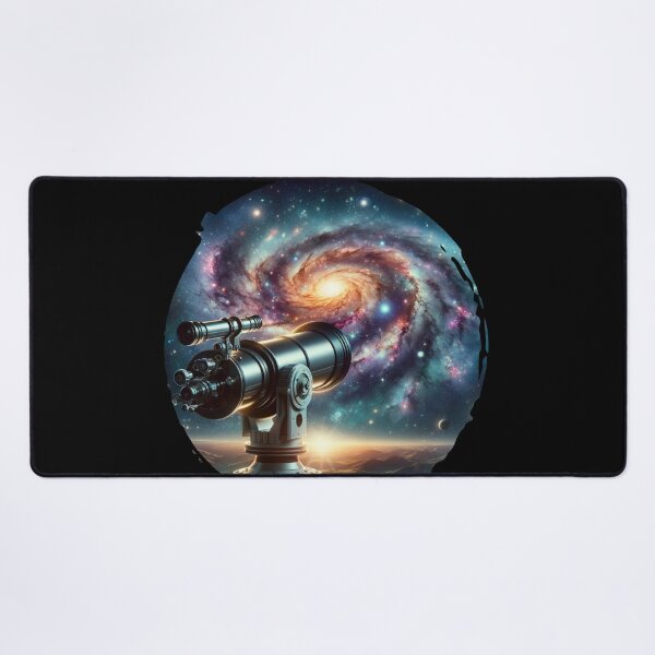Item preview, "Stargazer's Window - Telescope Gazing into the Galaxy" designed and sold by ChromaticBlend.
