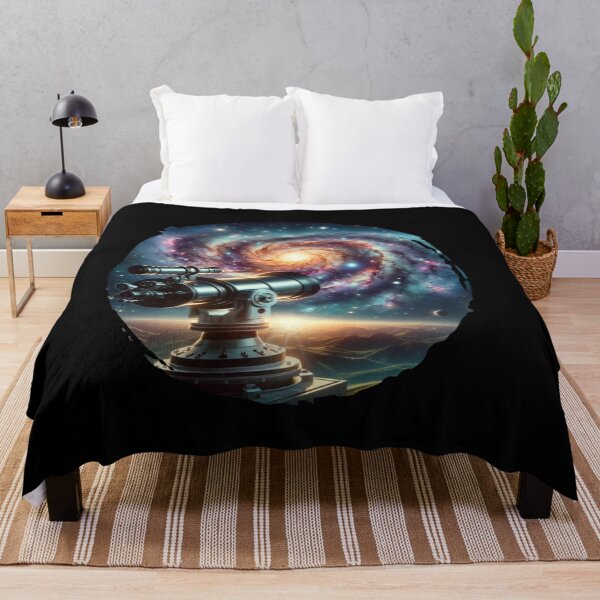 Item preview, "Stargazer's Window - Telescope Gazing into the Galaxy" designed and sold by ChromaticBlend.