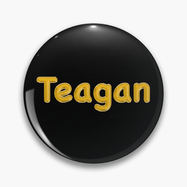 Item preview, Golden Balloon Teagan Name Label (Black) designed and sold by NormadWorld.