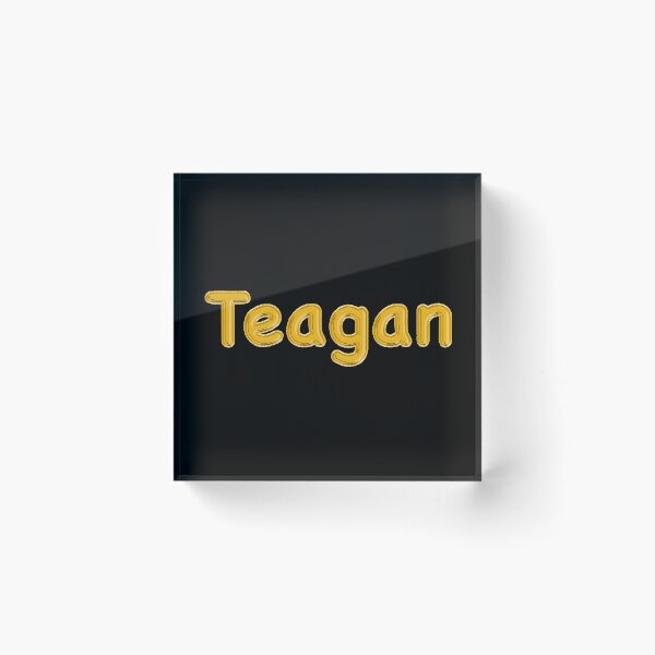 Item preview, Golden Balloon Teagan Name Label (Black) designed and sold by NormadWorld.