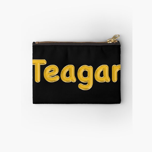 Item preview, Golden Balloon Teagan Name Label (Black) designed and sold by NormadWorld.