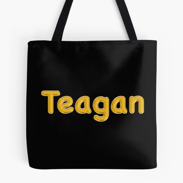 Item preview, Golden Balloon Teagan Name Label (Black) designed and sold by NormadWorld.