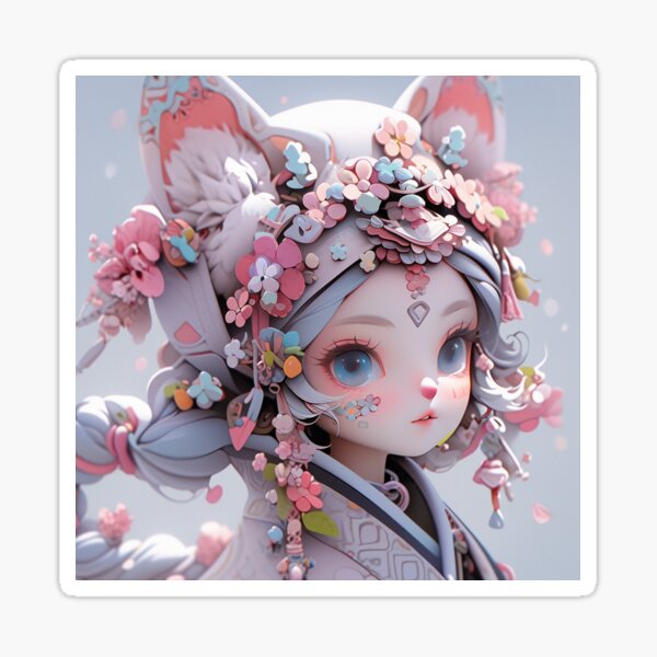 cat girl Sticker
