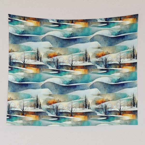 Item preview, Wineth - Abstract Winter Landscape (7/16) designed and sold by sabantha.