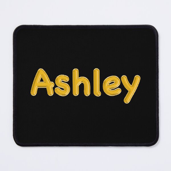Item preview, Golden Balloon Ashley Name Label (Black) designed and sold by NormadWorld.