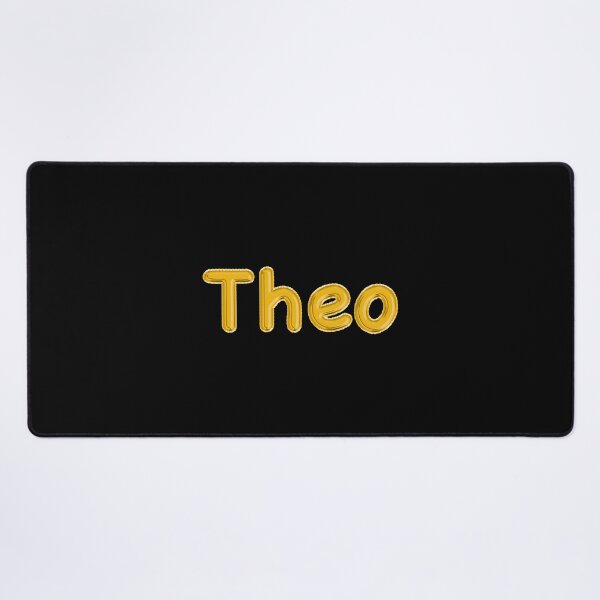 Item preview, Golden Balloon Theo Name Label (Black) designed and sold by NormadWorld.