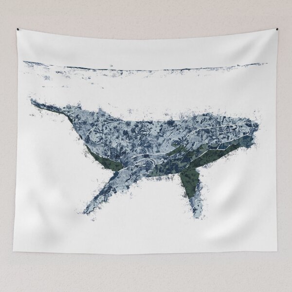 Item preview, Blue whale designed and sold by urbanegecko.