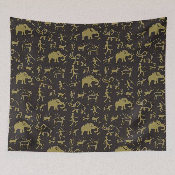 Item preview, HUNTING ANIMALS  NOMADIC OLD CULTURAL ART  designed and sold by Lovesicker.