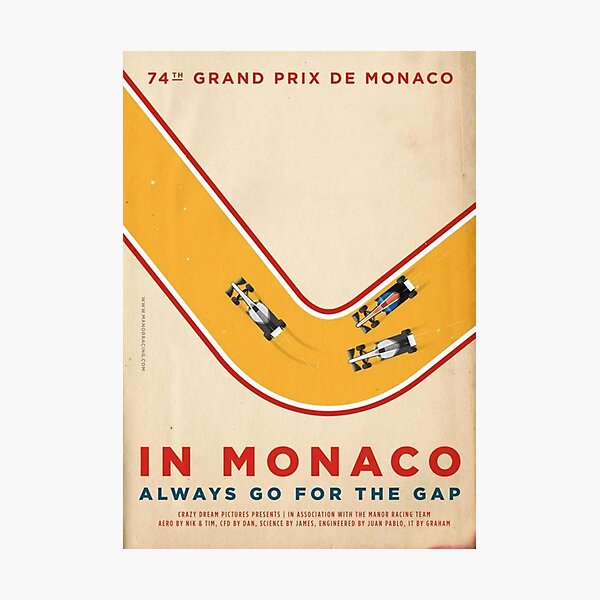 Item preview, Formula One Monaco Grand Prix designed and sold by NCMDesign.