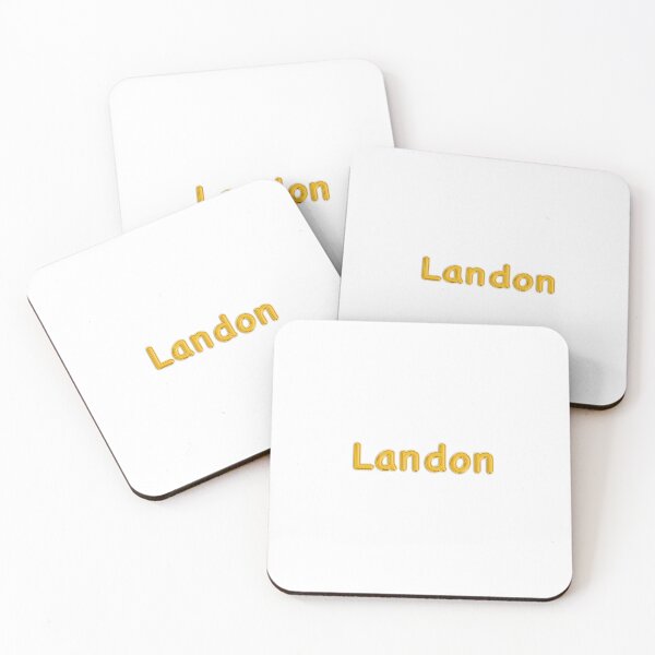 Item preview, Golden Balloon Landon Name Label designed and sold by NormadWorld.