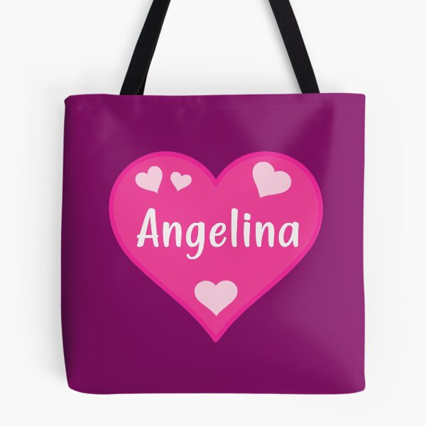 Item preview, Angelina Name Pink Heart  designed and sold by Jeallan Designs.