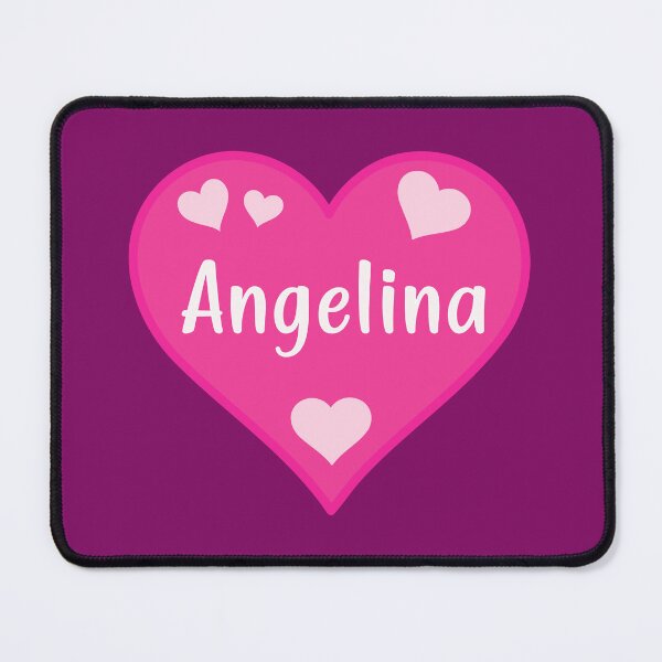 Item preview, Angelina Name Pink Heart designed and sold by Jeallan Designs.