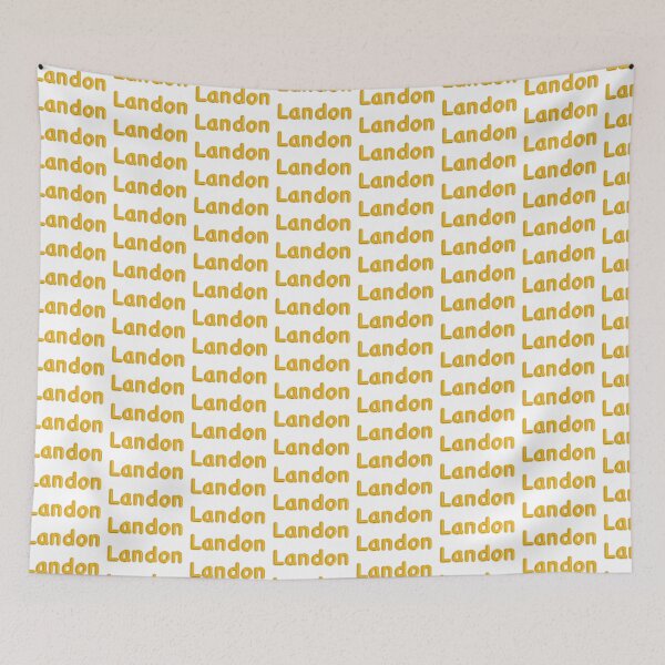 Item preview, Golden Balloon Landon Name Label designed and sold by NormadWorld.