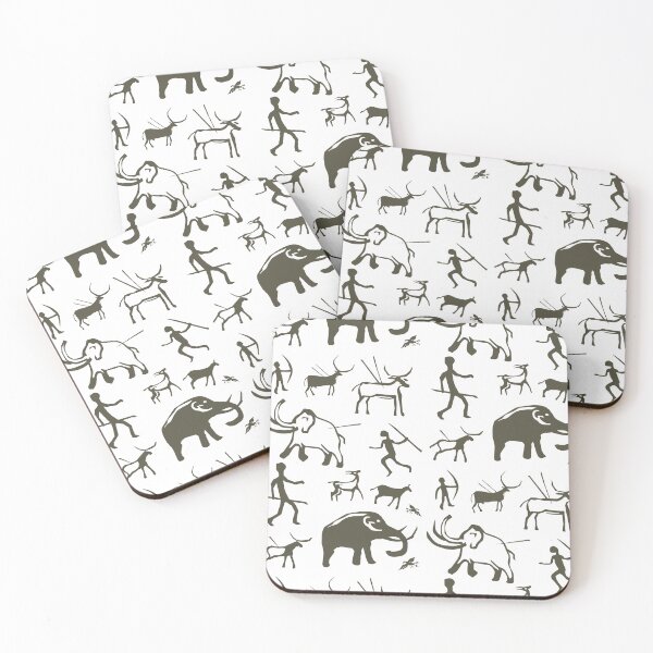 Item preview, HUNTING ANIMALS  NOMADIC OLD PATTERN  designed and sold by Lovesicker.