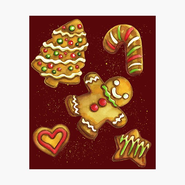 Aperçu de l'œuvre Biscuits au pain d'épice de Noël créée et vendue par Marta Tesoro.