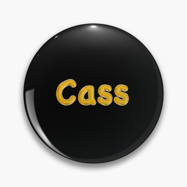 Item preview, Golden Balloon Cass Name Label (Black) designed and sold by NormadWorld.